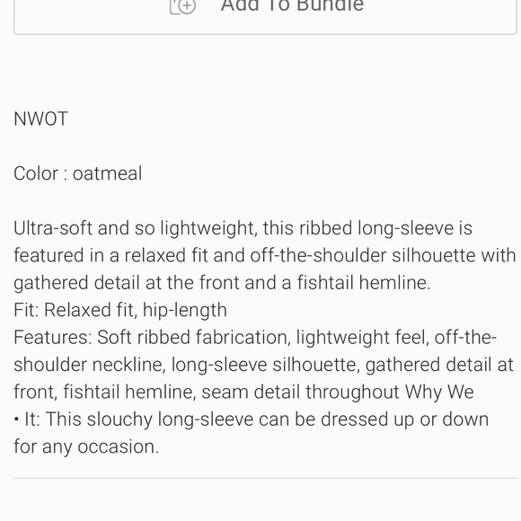 Free People Intimately Night We Met Long Sleeve Top NWOT XS - Picture 4 of 4